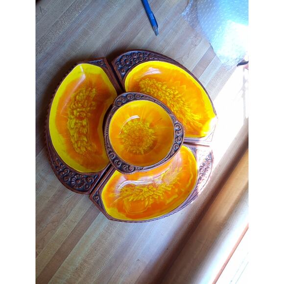 California Pottery Chip & Dip set, 2351. - Picture 1 of 12